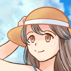 入道雲と少女